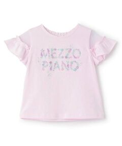 mezzo piano / メゾピアノ Tシャツ | 【人気商品再入荷】【直営店で取り扱い無し】海モチーフロゴ刺しゅう　半袖Tシャツ