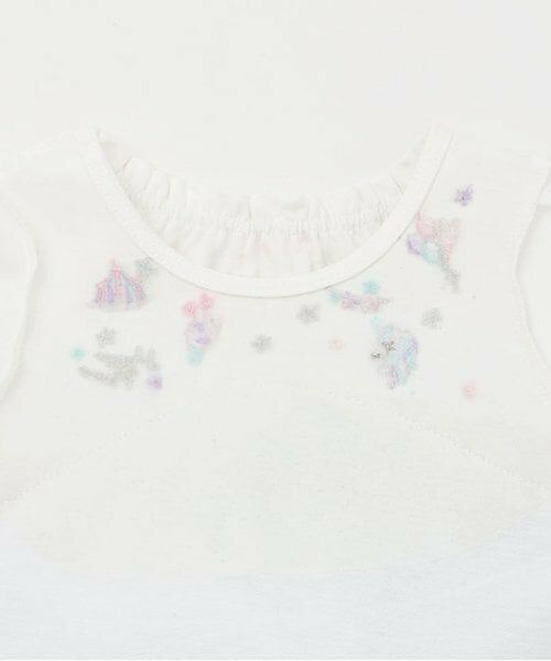 mezzo piano / メゾピアノ Tシャツ | 【人気商品再入荷】【直営店で取り扱い無し】レインボーチュール切替チュニック | 詳細3