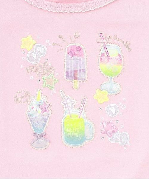 mezzo piano / メゾピアノ Tシャツ | 【人気商品再入荷】【直営店で取り扱い無し】ソーダ刺繍　半袖Tシャツ | 詳細3