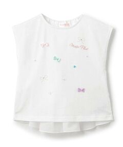 mezzo piano / メゾピアノ Tシャツ | 【人気商品再入荷】【直営店で取り扱い無し】後ろフリル　Tシャツ