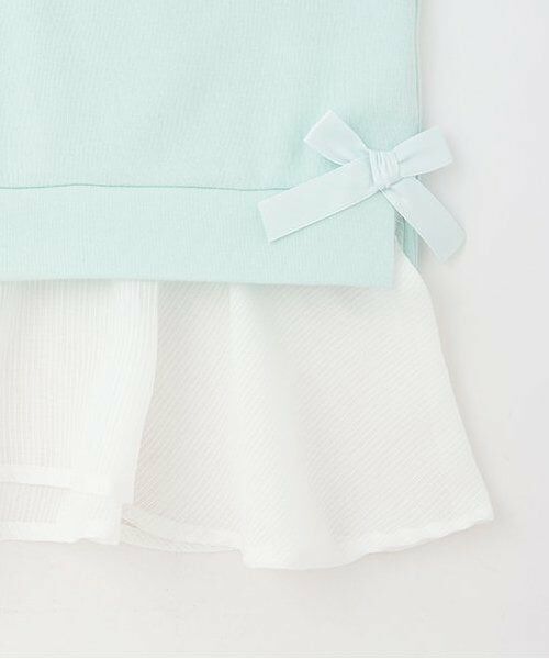 mezzo piano / メゾピアノ Tシャツ | 【人気商品再入荷】【直営店で取り扱い無し】アイス刺しゅうレイヤードTシャツ | 詳細6