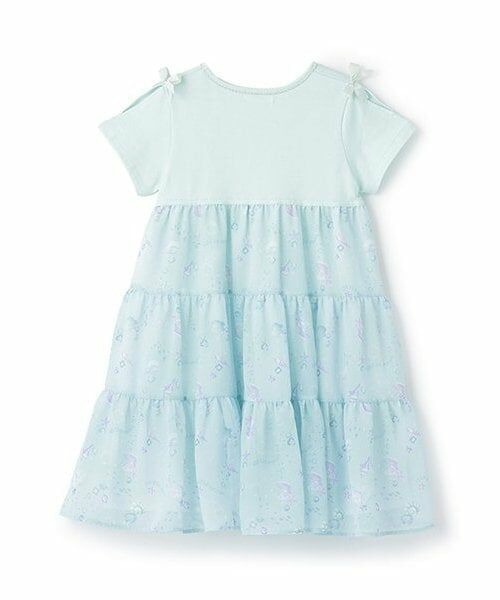 mezzo piano / メゾピアノ ミニ丈・ひざ丈ワンピース | 【人気商品再入荷】【直営店で取り扱い無し】シェル柄　切替カットワンピース | 詳細1