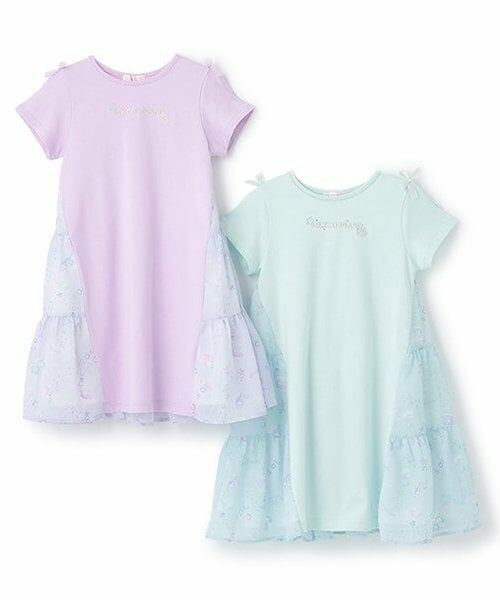 mezzo piano / メゾピアノ ミニ丈・ひざ丈ワンピース | 【人気商品再入荷】【直営店で取り扱い無し】シェル柄　切替カットワンピース | 詳細10