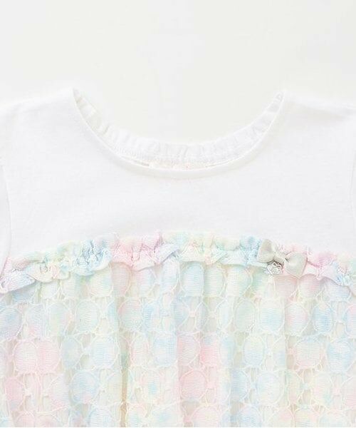 mezzo piano / メゾピアノ ミニ丈・ひざ丈ワンピース | 【人気商品再入荷】【直営店で取り扱い無し】レインボー星柄レースワンピース | 詳細2