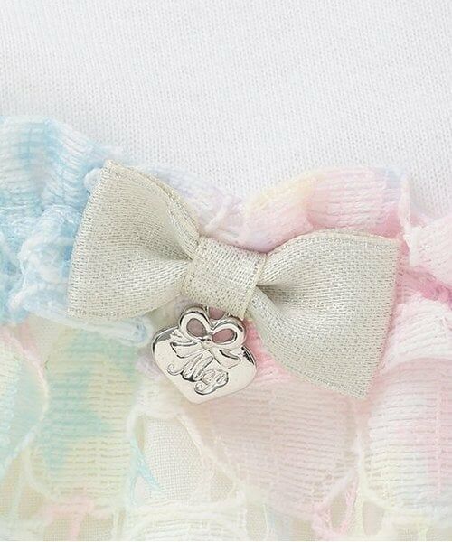 mezzo piano / メゾピアノ ミニ丈・ひざ丈ワンピース | 【人気商品再入荷】【直営店で取り扱い無し】レインボー星柄レースワンピース | 詳細3