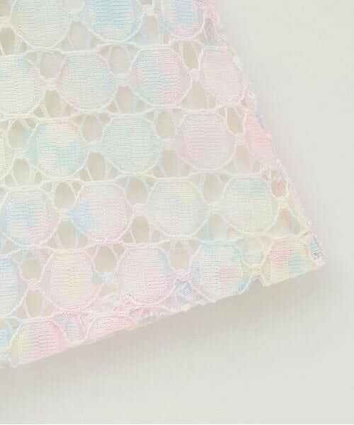 mezzo piano / メゾピアノ ミニ丈・ひざ丈ワンピース | 【人気商品再入荷】【直営店で取り扱い無し】レインボー星柄レースワンピース | 詳細5