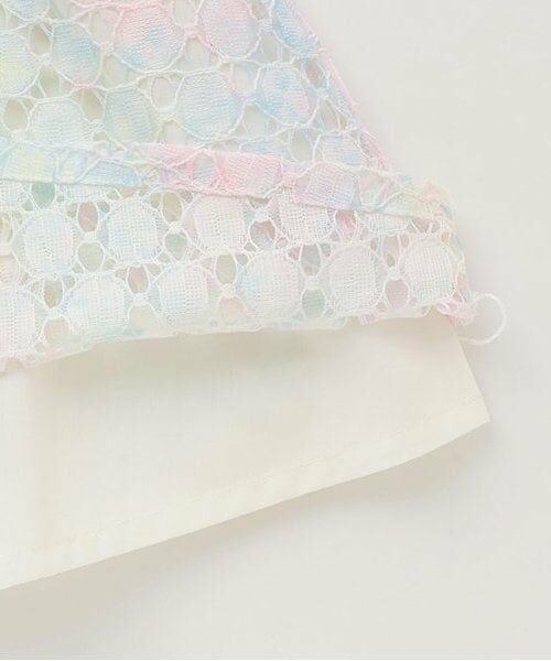 mezzo piano / メゾピアノ ミニ丈・ひざ丈ワンピース | 【人気商品再入荷】【直営店で取り扱い無し】レインボー星柄レースワンピース | 詳細6