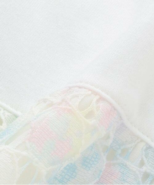 mezzo piano / メゾピアノ ミニ丈・ひざ丈ワンピース | 【人気商品再入荷】【直営店で取り扱い無し】レインボー星柄レースワンピース | 詳細7