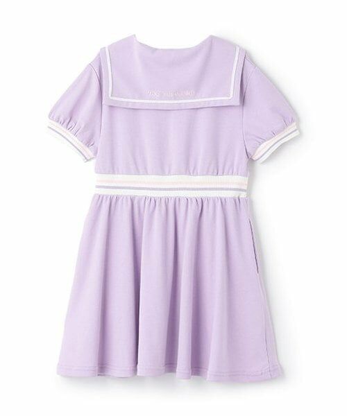 mezzo piano / メゾピアノ ミニ丈・ひざ丈ワンピース | 【人気商品再入荷】【直営店で取り扱い無し】ハーフジップ　セーラーワンピース | 詳細1