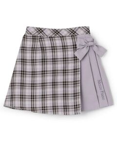 mezzo piano / メゾピアノ ショート・ハーフ・半端丈パンツ | 【人気商品再入荷】【直営店で取り扱い無し】チェックラップ　キュロットスカート