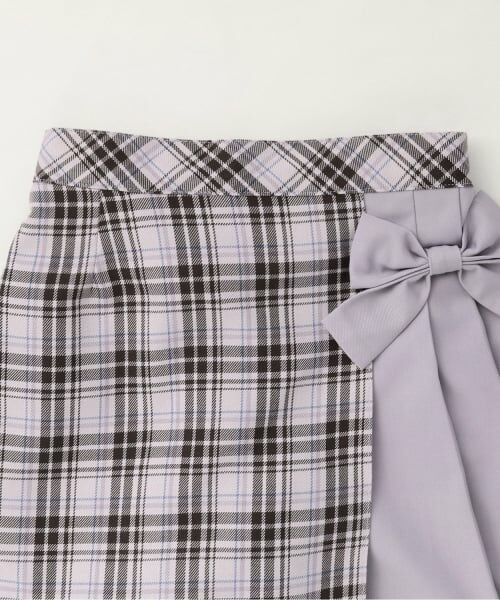 mezzo piano / メゾピアノ ショート・ハーフ・半端丈パンツ | 【人気商品再入荷】【直営店で取り扱い無し】チェックラップ　キュロットスカート | 詳細2