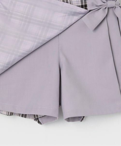 mezzo piano / メゾピアノ ショート・ハーフ・半端丈パンツ | 【人気商品再入荷】【直営店で取り扱い無し】チェックラップ　キュロットスカート | 詳細8