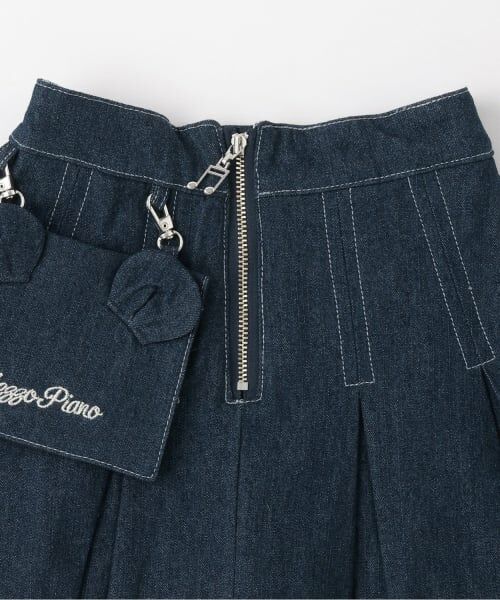 mezzo piano / メゾピアノ ショート・ハーフ・半端丈パンツ | 【人気商品再入荷】【直営店で取り扱い無し】移動ポケットつき　前ジップスカパン | 詳細2