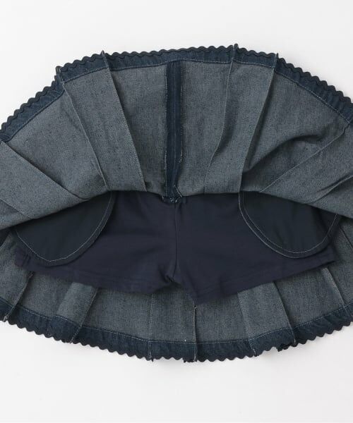 mezzo piano / メゾピアノ ショート・ハーフ・半端丈パンツ | 【人気商品再入荷】【直営店で取り扱い無し】移動ポケットつき　前ジップスカパン | 詳細8