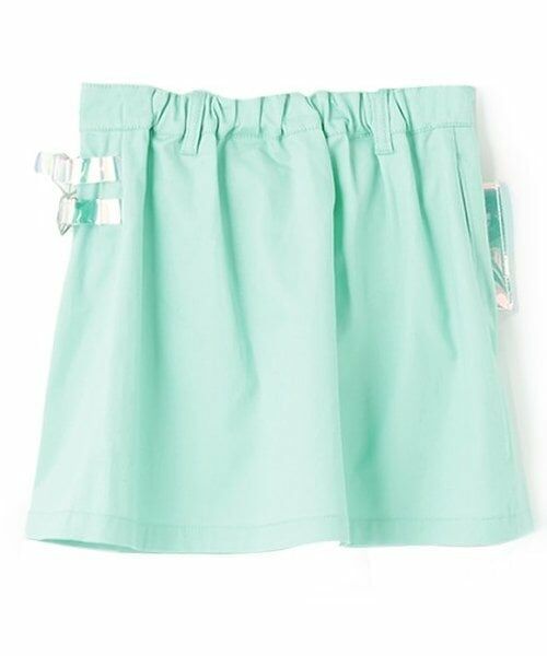 mezzo piano / メゾピアノ ミニ・ひざ丈スカート | 【人気商品再入荷】【直営店で取り扱い無し】クリアポーチつき ラップ風スカート | 詳細1