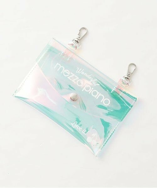 mezzo piano / メゾピアノ ミニ・ひざ丈スカート | 【人気商品再入荷】【直営店で取り扱い無し】クリアポーチつき ラップ風スカート | 詳細11