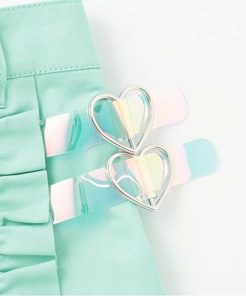 mezzo piano / メゾピアノ ミニ・ひざ丈スカート | 【人気商品再入荷】【直営店で取り扱い無し】クリアポーチつき ラップ風スカート | 詳細5