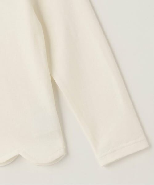 mezzo piano / メゾピアノ Tシャツ | 【人気商品再入荷】【直営店で取り扱い無し】裾スカラップ　リボンイッパイ長袖Tシャツ | 詳細5