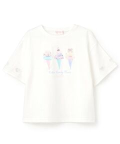 mezzo piano / メゾピアノ Tシャツ | 【人気商品再入荷】【直営店で取り扱い無し】アイス転写プリント　半袖Ｔシャツ