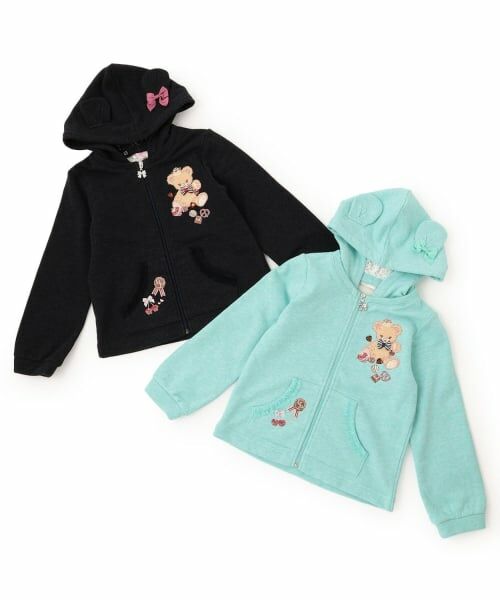 mezzo piano / メゾピアノ パーカー | 【人気商品再入荷】【直営店で取り扱い無し】クマ耳フードパーカ | 詳細14