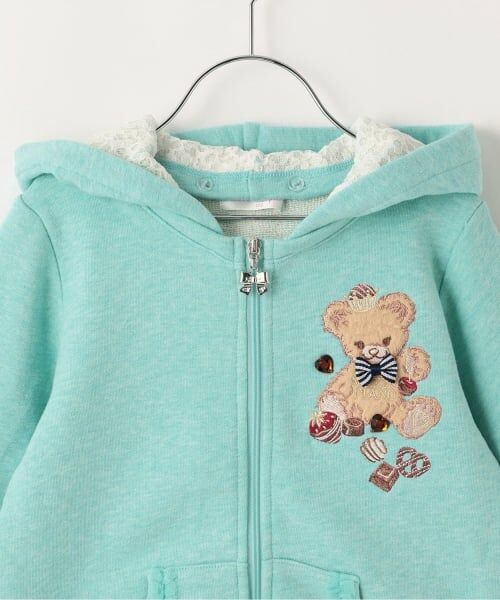 mezzo piano / メゾピアノ パーカー | 【人気商品再入荷】【直営店で取り扱い無し】クマ耳フードパーカ | 詳細2