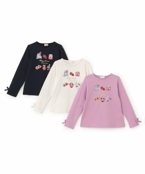 mezzo piano / メゾピアノ Tシャツ | 【人気商品再入荷】【直営店で取り扱い無し】ジャム瓶アップリケ　長袖Tシャツ | 詳細6