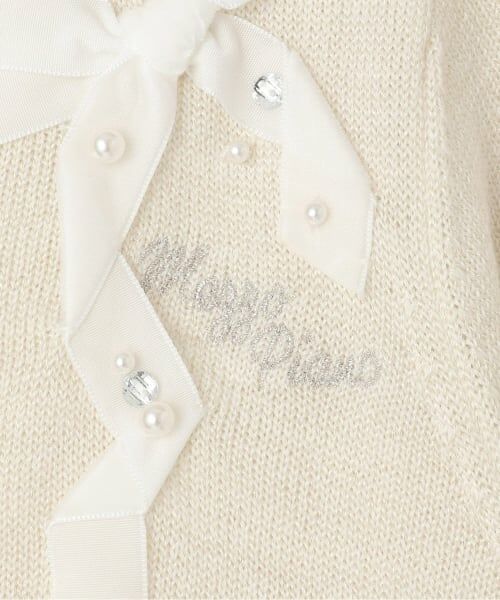 mezzo piano / メゾピアノ カーディガン・ボレロ | 【人気商品再入荷】【直営店で取り扱い無し】リボン　ラメニットカーディガン | 詳細3