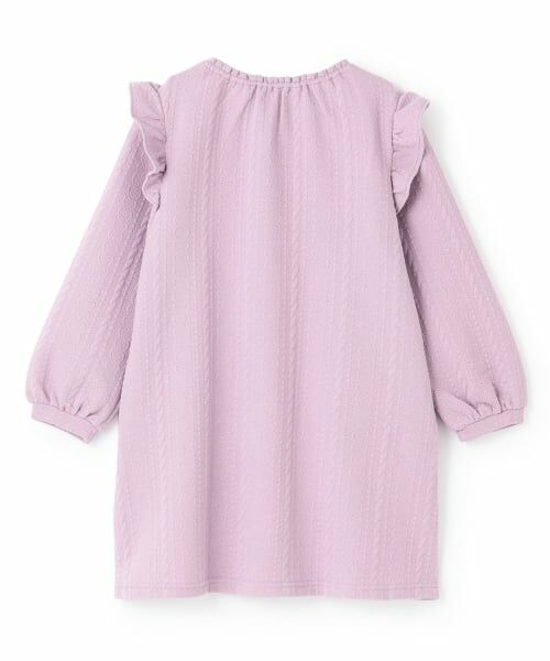 mezzo piano / メゾピアノ ミニ丈・ひざ丈ワンピース | 【人気商品再入荷】【直営店で取り扱い無し】キルトジャガード　ハートポシェット風ワンピース | 詳細1