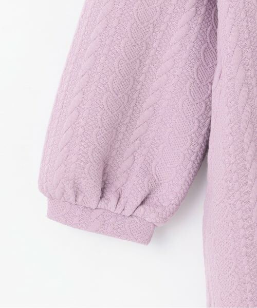 mezzo piano / メゾピアノ ミニ丈・ひざ丈ワンピース | 【人気商品再入荷】【直営店で取り扱い無し】キルトジャガード　ハートポシェット風ワンピース | 詳細7