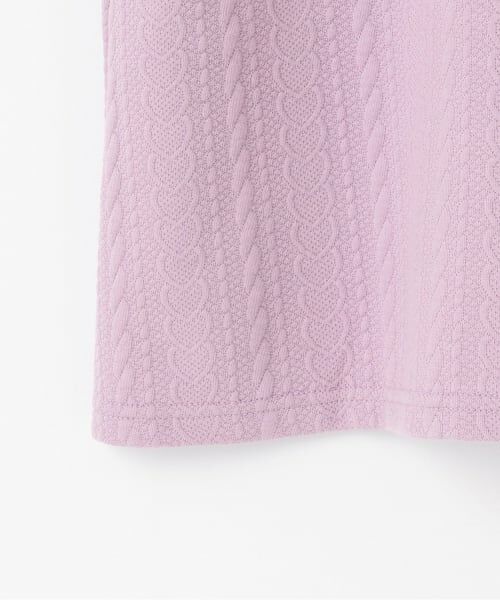 mezzo piano / メゾピアノ ミニ丈・ひざ丈ワンピース | 【人気商品再入荷】【直営店で取り扱い無し】キルトジャガード　ハートポシェット風ワンピース | 詳細8