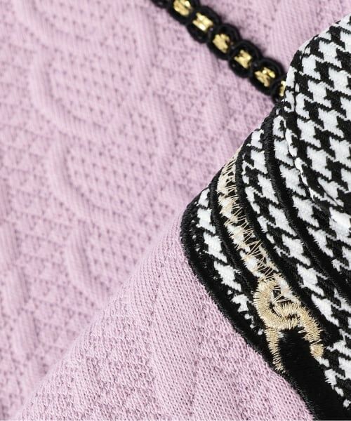 mezzo piano / メゾピアノ ミニ丈・ひざ丈ワンピース | 【人気商品再入荷】【直営店で取り扱い無し】キルトジャガード　ハートポシェット風ワンピース | 詳細9