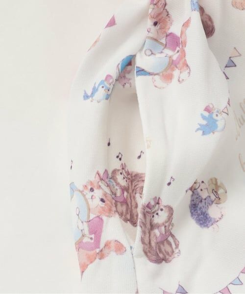 mezzo piano / メゾピアノ ミニ丈・ひざ丈ワンピース | 【人気商品再入荷】【直営店で取り扱い無し】鼓笛隊柄　ドッキングワンピース | 詳細5