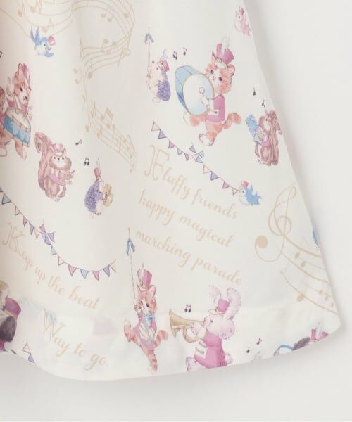 mezzo piano / メゾピアノ ミニ丈・ひざ丈ワンピース | 【人気商品再入荷】【直営店で取り扱い無し】鼓笛隊柄　ドッキングワンピース | 詳細6