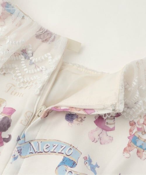 mezzo piano / メゾピアノ ミニ丈・ひざ丈ワンピース | 【人気商品再入荷】【直営店で取り扱い無し】鼓笛隊柄　ドッキングワンピース | 詳細8