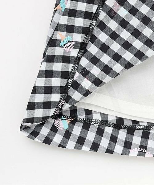 mezzo piano / メゾピアノ ミニ丈・ひざ丈ワンピース | 【人気商品再入荷】【直営店で取り扱い無し】ギンガムスウィーツドッキングワンピース | 詳細10