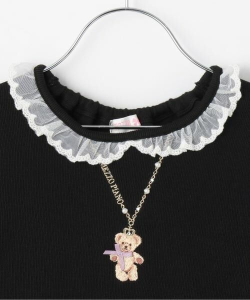 mezzo piano / メゾピアノ ミニ丈・ひざ丈ワンピース | 【人気商品再入荷】【直営店で取り扱い無し】チェックチュール　ドッキングワンピース | 詳細2