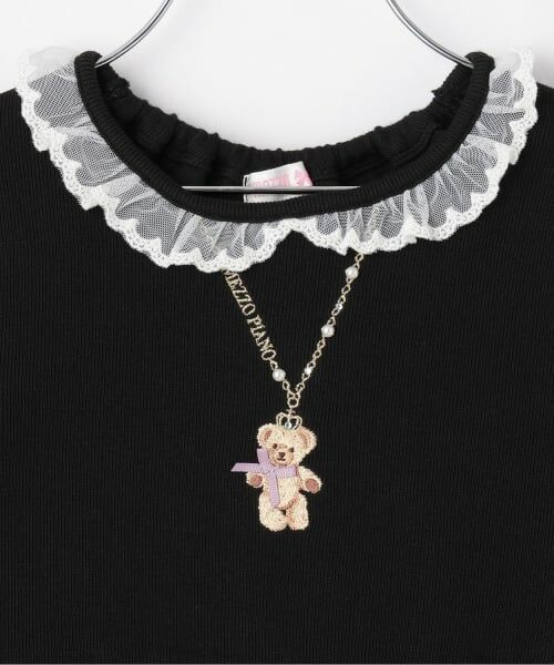 mezzo piano / メゾピアノ ミニ丈・ひざ丈ワンピース | 【人気商品再入荷】【直営店で取り扱い無し】チェックチュール　ドッキングワンピース | 詳細3