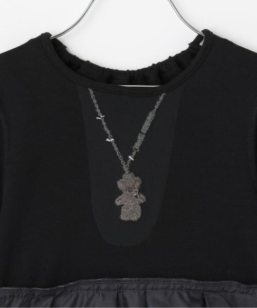 mezzo piano / メゾピアノ ミニ丈・ひざ丈ワンピース | 【人気商品再入荷】【直営店で取り扱い無し】チェックチュール　ドッキングワンピース | 詳細4