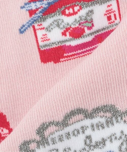 mezzo piano / メゾピアノ ソックス | 【人気商品再入荷】【直営店で取り扱い無し】ジャム柄　クルーソックス | 詳細2