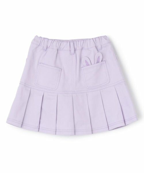 mezzo piano / メゾピアノ ショート・ハーフ・半端丈パンツ | 【人気商品再入荷】【直営店で取り扱い無し】フェイクファーチャームつき　裾プリーツスカパン | 詳細1