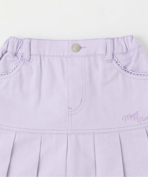 mezzo piano / メゾピアノ ショート・ハーフ・半端丈パンツ | 【人気商品再入荷】【直営店で取り扱い無し】フェイクファーチャームつき　裾プリーツスカパン | 詳細2