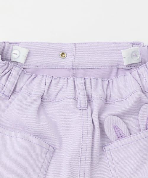 mezzo piano / メゾピアノ ショート・ハーフ・半端丈パンツ | 【人気商品再入荷】【直営店で取り扱い無し】フェイクファーチャームつき　裾プリーツスカパン | 詳細4