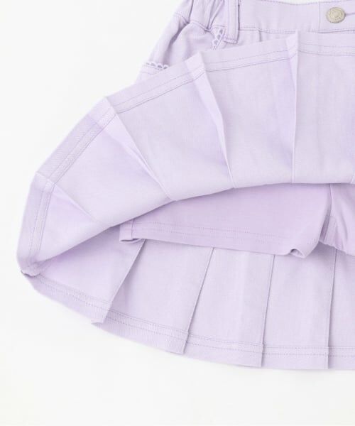 mezzo piano / メゾピアノ ショート・ハーフ・半端丈パンツ | 【人気商品再入荷】【直営店で取り扱い無し】フェイクファーチャームつき　裾プリーツスカパン | 詳細7