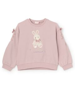 mezzo piano / メゾピアノ スウェット | 【人気商品再入荷】【直営店で取り扱い無し】ぬいぐるみレースアップトレーナー