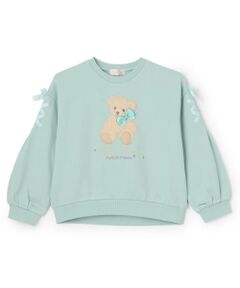 mezzo piano / メゾピアノ スウェット | 【人気商品再入荷】【直営店で取り扱い無し】ぬいぐるみレースアップトレーナー