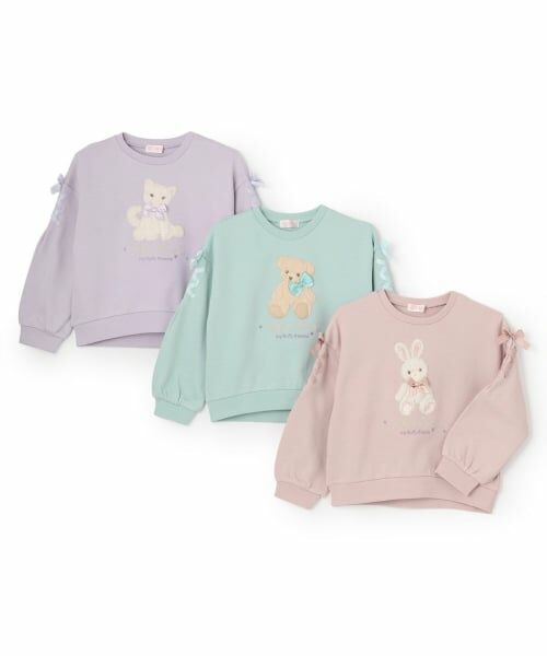 mezzo piano / メゾピアノ スウェット | 【人気商品再入荷】【直営店で取り扱い無し】ぬいぐるみレースアップトレーナー | 詳細11