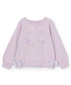 mezzo piano / メゾピアノ スウェット | 【人気商品再入荷】【直営店で取り扱い無し】プチフール刺しゅう　トレーナー