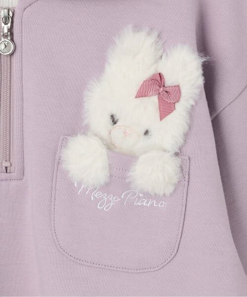 mezzo piano / メゾピアノ スウェット | 【人気商品再入荷】【直営店で取り扱い無し】短丈セーラープルオーバー＆長袖プチハイネックセット | 詳細6