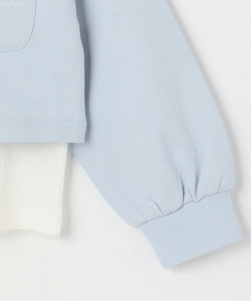 mezzo piano / メゾピアノ スウェット | 【人気商品再入荷】【直営店で取り扱い無し】短丈セーラープルオーバー＆長袖プチハイネックセット | 詳細8