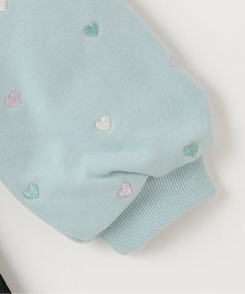 mezzo piano / メゾピアノ ミニ丈・ひざ丈ワンピース | 【人気商品再入荷】【直営店で取り扱い無し】プチハート刺しゅう　ドッキングワンピース | 詳細4